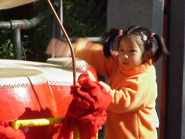    Student drummer,   Tiger Hill,      Suzhou
